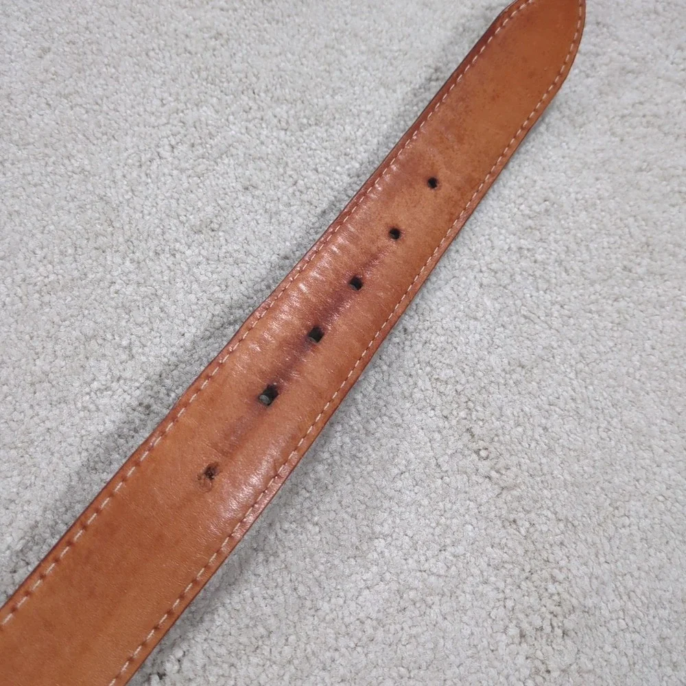 Kirkland Signature Italian Grain Leather Brown Belt Men's Size 40, 42 Dress Belt